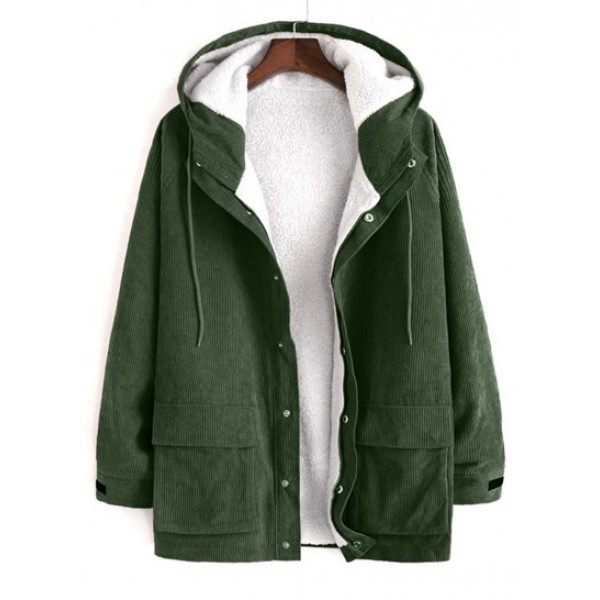 Faux Fur Raglan Sleeve Hooded Fluffy Cor... Faux Fur Raglan Sleeve Hooded Fluffy Cor...