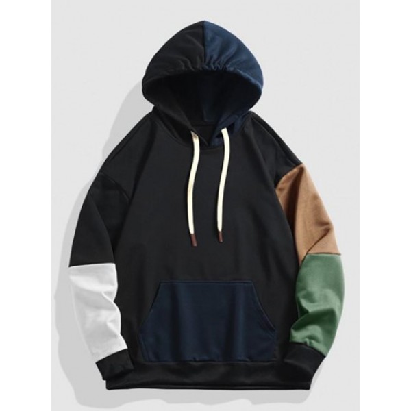 Colorblock Kangaroo Pocket Hoodie Colorblock Kangaroo Pocket Hoodie