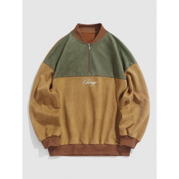 Chicago Embroidery Colorblock Suede Base... Chicago Embroidery Colorblock Suede Base...