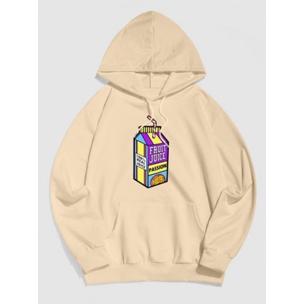 FRUIT JUICE Box Print Graphic Hoodie FRUIT JUICE Box Print Graphic Hoodie