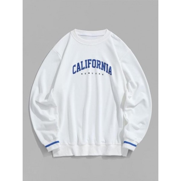 Letter CALIFORNIA Printed Sweatshirt Letter CALIFORNIA Printed Sweatshirt