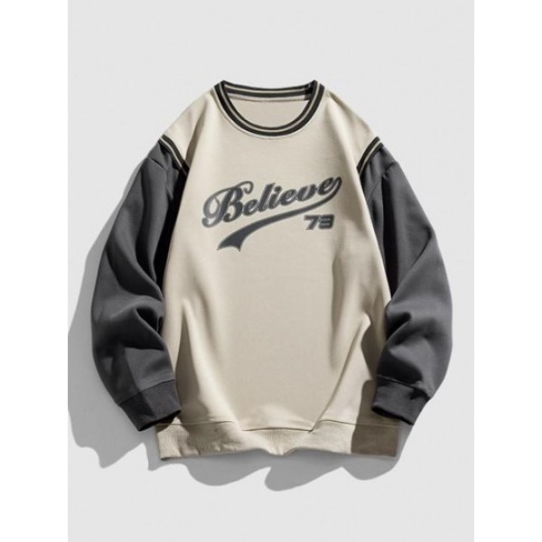 Blokecore Letter Printed Colorblock Faux... Blokecore Letter Printed Colorblock Faux...