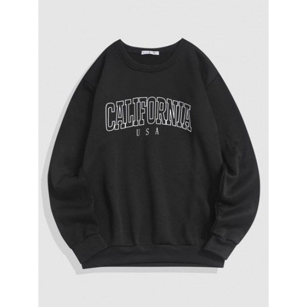 Streetwear California Contrasting Letter... Streetwear California Contrasting Letter...