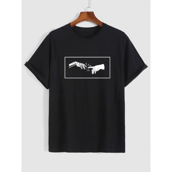 Hands Pattern Casual T-shirt Hands Pattern Casual T-shirt