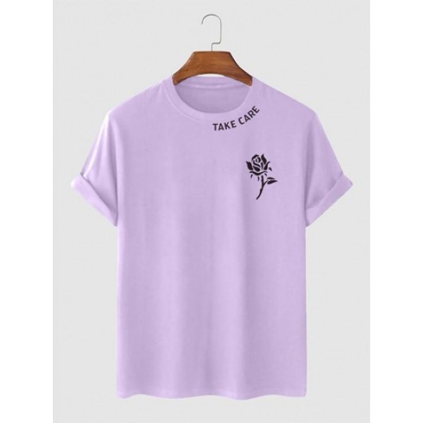 TAKE CARE And Rose Pattern Streetwear Ca... TAKE CARE And Rose Pattern Streetwear Ca...