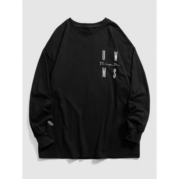 Letter Long Sleeves T Shirt Letter Long Sleeves T Shirt