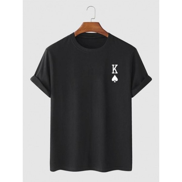 Playing Card King Of Spades Pattern T-sh... Playing Card King Of Spades Pattern T-sh...