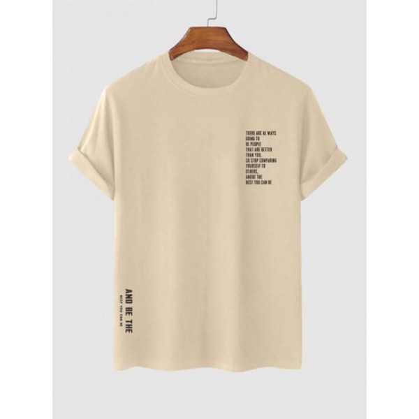 Wisdom Words Printed Casual T-shirt Wisdom Words Printed Casual T-shirt