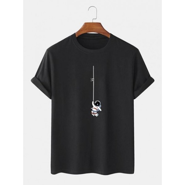 Astronaut Graphic Print Short Sleeve T S... Astronaut Graphic Print Short Sleeve T S...