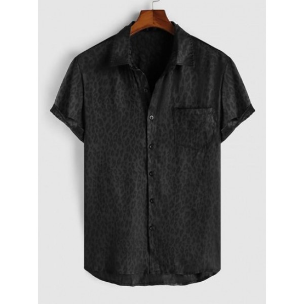 Leopard Print Satin Shirt Leopard Print Satin Shirt