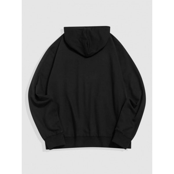 Letters Butterfly Print Graphic Hoodie Letters Butterfly Print Graphic Hoodie