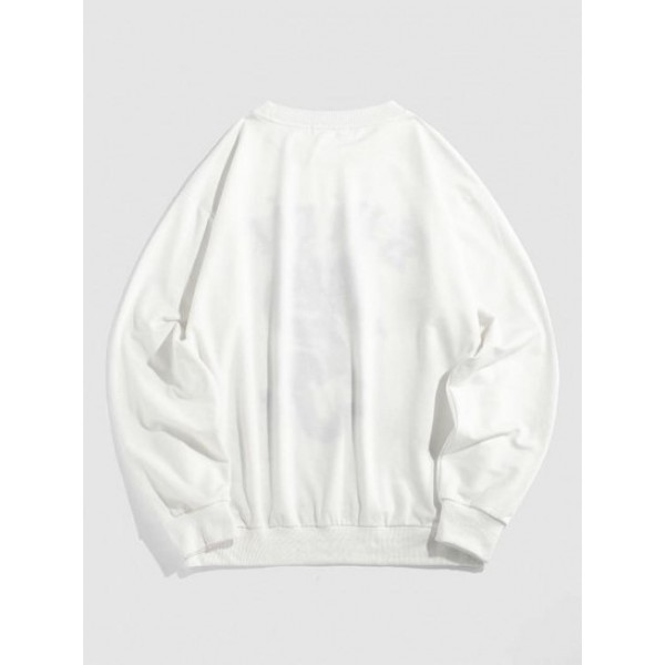 Streetwear Dragon Spirit Print Graphic Sweatshirt Streetwear Dragon Spirit Print Graphic Sweatshirt