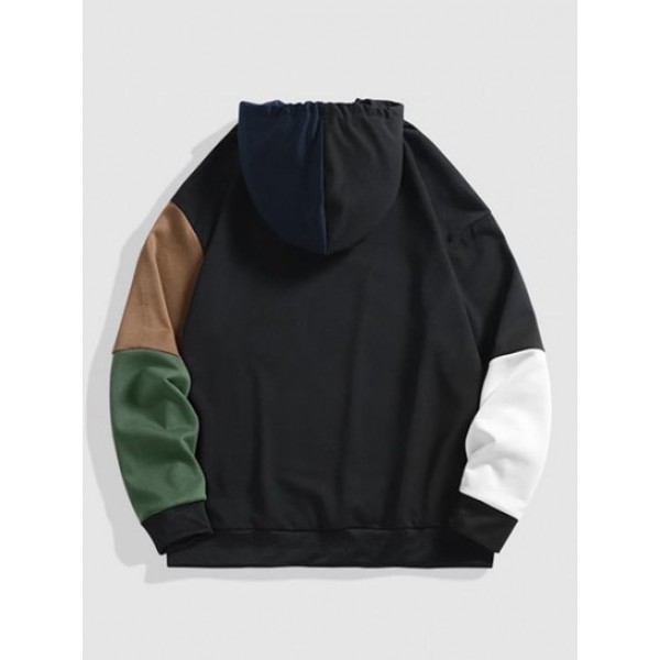 Colorblock Kangaroo Pocket Hoodie Colorblock Kangaroo Pocket Hoodie
