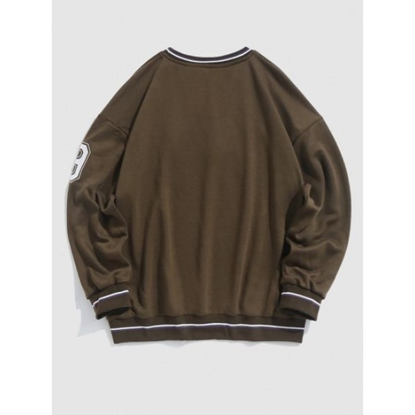 Number And New York Embroidery Pullover Essentials Sweatshirt Number And New York Embroidery Pullover Essentials Sweatshirt