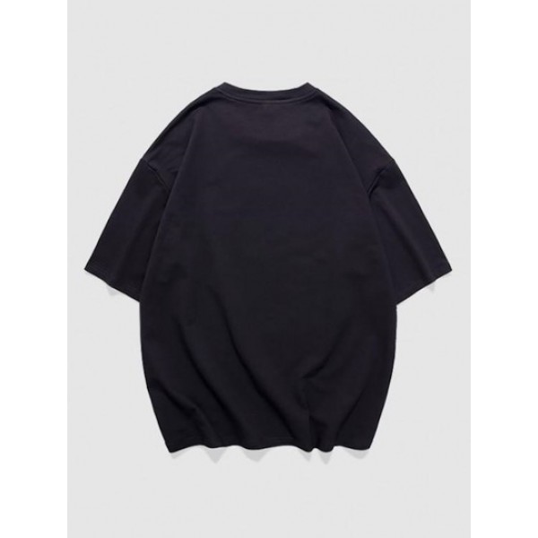 Letter Print Short Sleeve Crew Neck T Shirt Letter Print Short Sleeve Crew Neck T Shirt