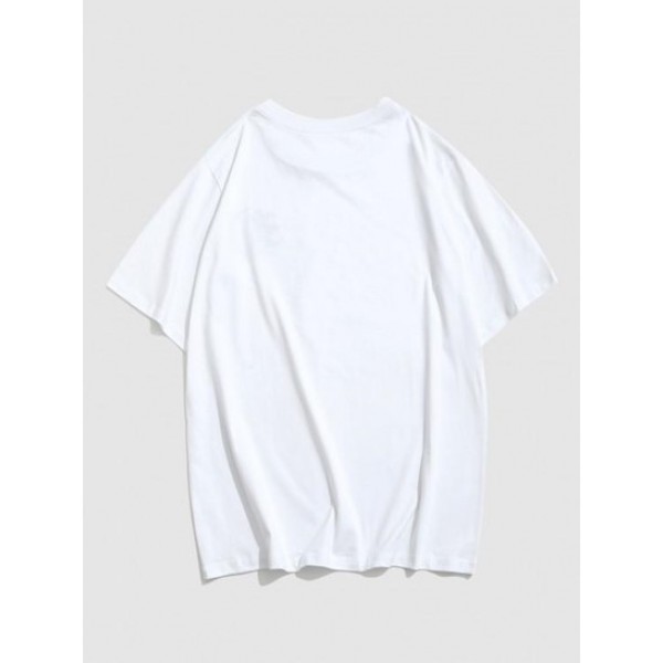Celestial Sun Moon Print Short Sleeve T-shirt Celestial Sun Moon Print Short Sleeve T-shirt