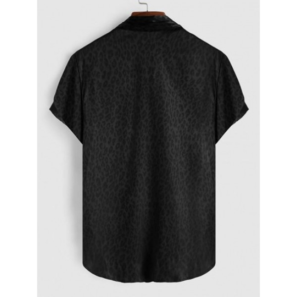 Leopard Print Satin Shirt Leopard Print Satin Shirt