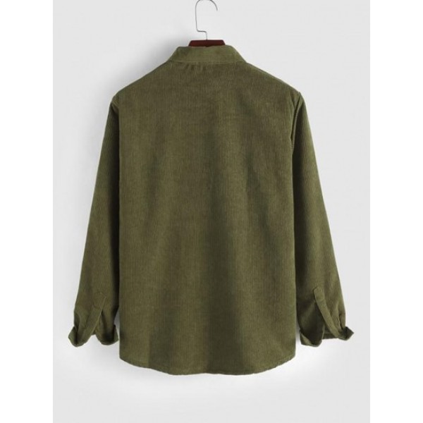 Vintage Pocket Corduroy Long Sleeves Shirt Vintage Pocket Corduroy Long Sleeves Shirt