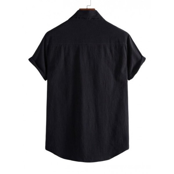 Solid Basic Button Up Shirt Solid Basic Button Up Shirt