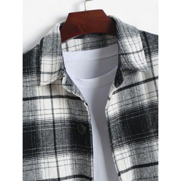 Check Front Pocket Shacket Check Front Pocket Shacket