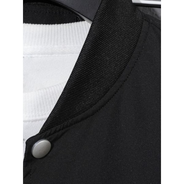 Mountain Print Waterproof Button Up Baseball Jacket Mountain Print Waterproof Button Up Baseball Jacket