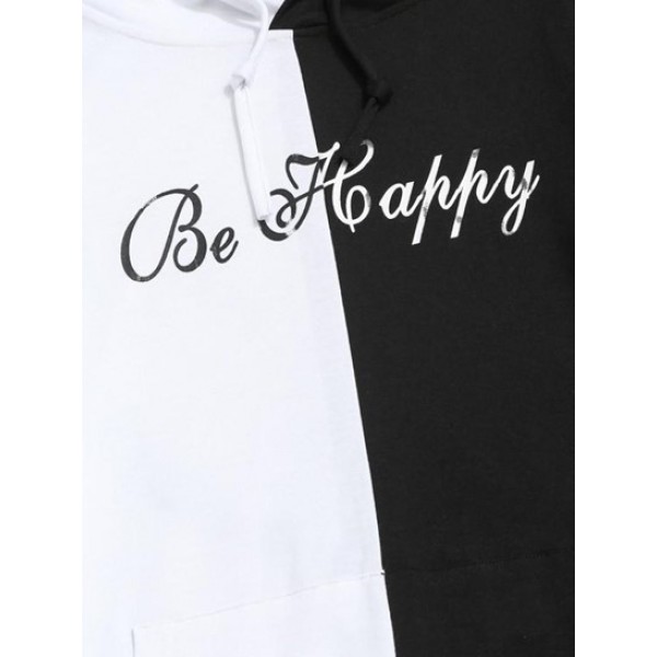 Y2K Aesthetic Streetwear Letter Print Contrast Slogan Hoodie Y2K Aesthetic Streetwear Letter Print Contrast Slogan Hoodie