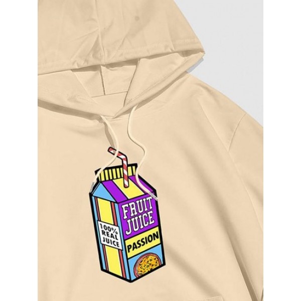 FRUIT JUICE Box Print Graphic Hoodie FRUIT JUICE Box Print Graphic Hoodie