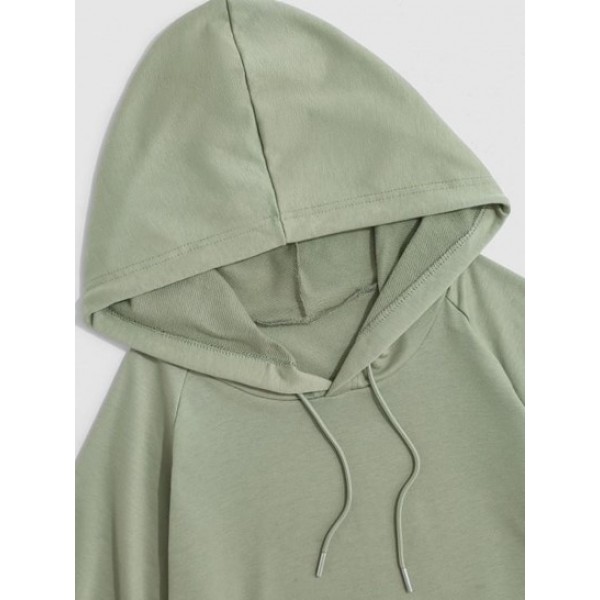 Hooded Side Slit High Low T-shirt Hooded Side Slit High Low T-shirt
