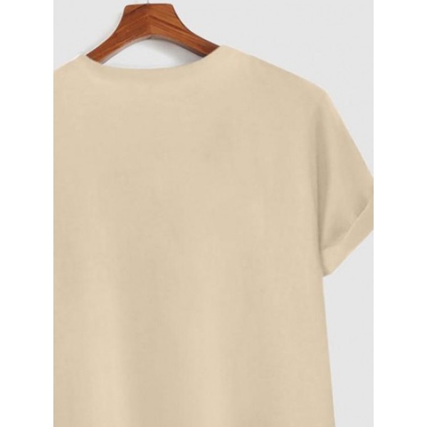 Wisdom Words Printed Casual T-shirt Wisdom Words Printed Casual T-shirt