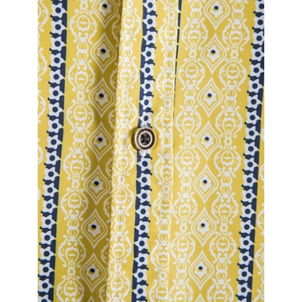 Print Casual Short Sleeve Button Shirt Print Casual Short Sleeve Button Shirt