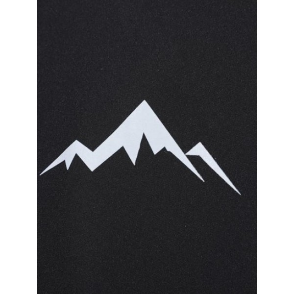 Mountain Print Waterproof Button Up Baseball Jacket Mountain Print Waterproof Button Up Baseball Jacket