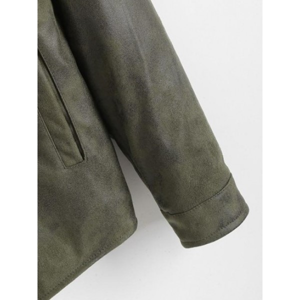 Colorblock Hood Teddy-lined Jacket Colorblock Hood Teddy-lined Jacket