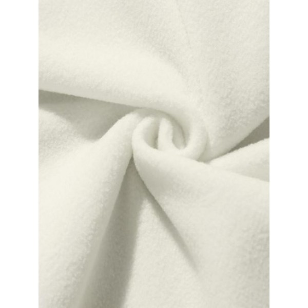 Toggle Drawstring Polar Fleece Fluffy Mock Neck Sweatshirt Toggle Drawstring Polar Fleece Fluffy Mock Neck Sweatshirt