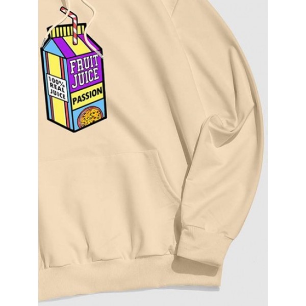 FRUIT JUICE Box Print Graphic Hoodie FRUIT JUICE Box Print Graphic Hoodie