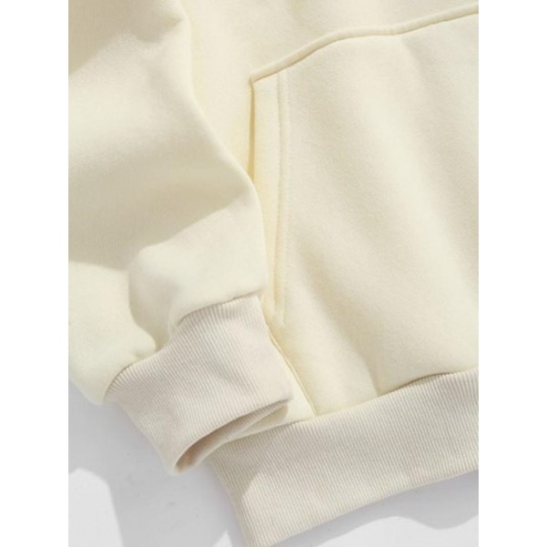 Embroidery CALIFORNIA Fleece Lining Essentials Hoodie Embroidery CALIFORNIA Fleece Lining Essentials Hoodie