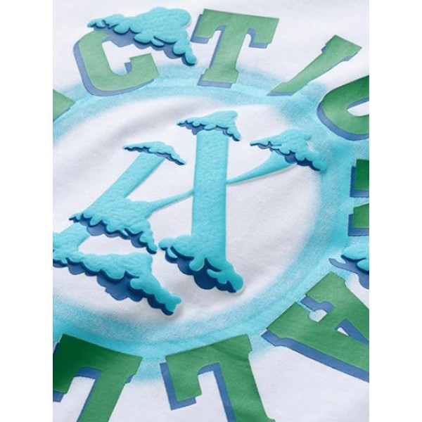 Cloud And Letter Graphic Print Casual T-shirt Cloud And Letter Graphic Print Casual T-shirt