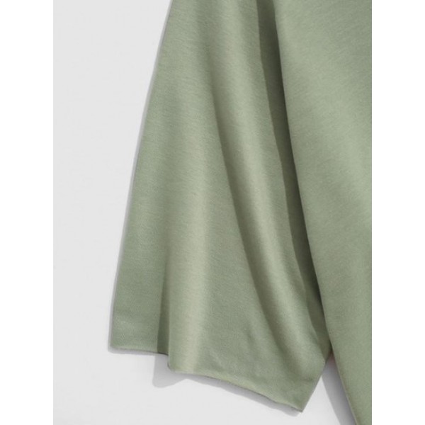 Hooded Side Slit High Low T-shirt Hooded Side Slit High Low T-shirt