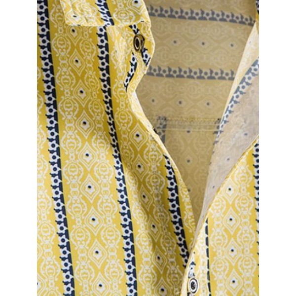 Print Casual Short Sleeve Button Shirt Print Casual Short Sleeve Button Shirt