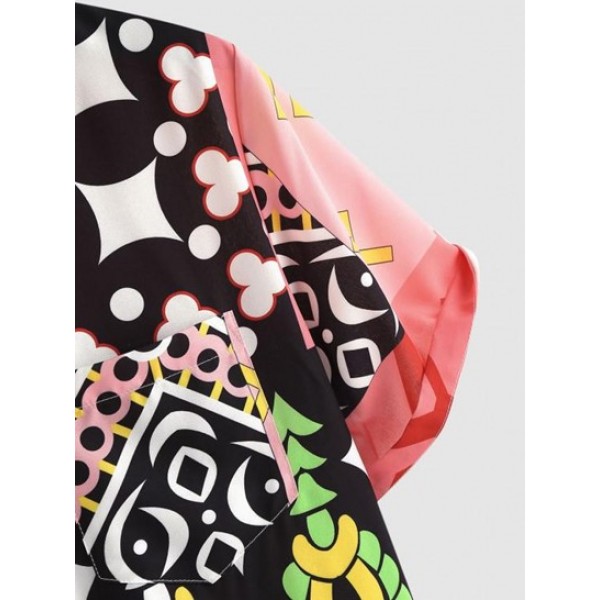 Mod Geo Print Front Pocket Shirt Mod Geo Print Front Pocket Shirt
