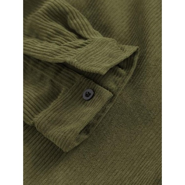 Vintage Pocket Corduroy Long Sleeves Shirt Vintage Pocket Corduroy Long Sleeves Shirt
