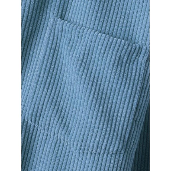 Solid Color Corduroy Long Sleeves Shirt Solid Color Corduroy Long Sleeves Shirt
