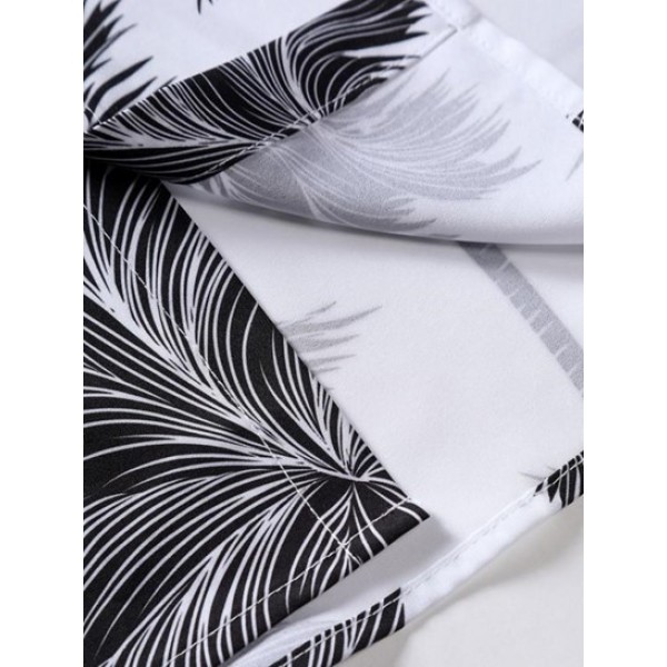 Coconut Tree Print Short Sleeve Shirt Coconut Tree Print Short Sleeve Shirt
